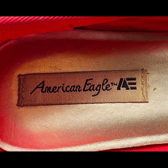 American Eagle Pink Peep Toe Crochet Cork Wedges - Picture 14 of 14